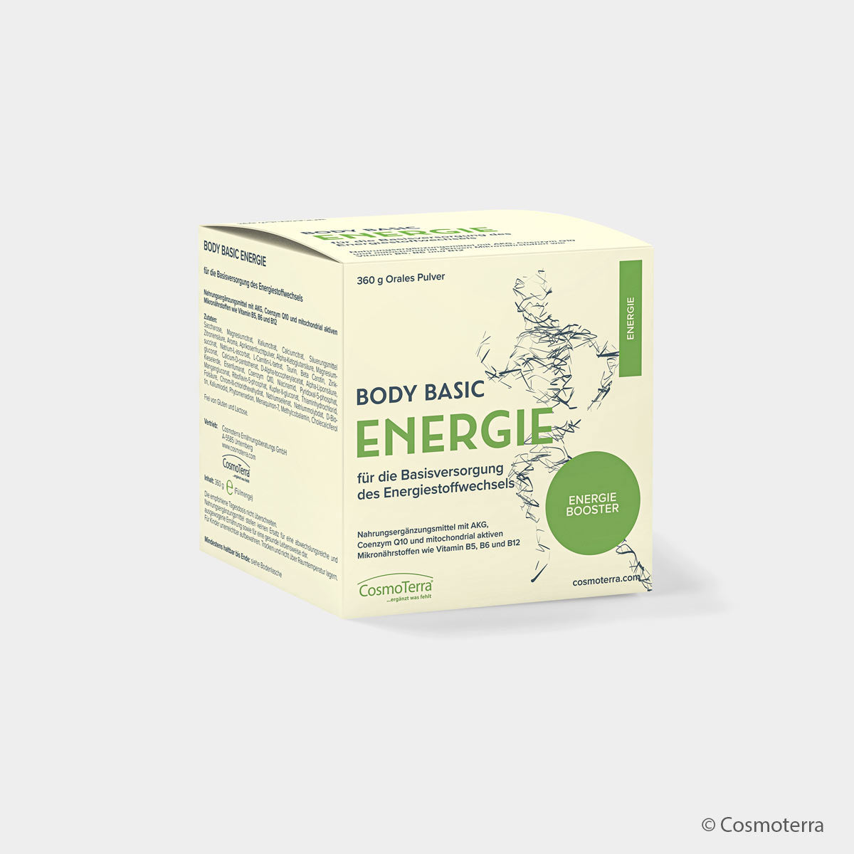 Cosmoterra BODY BASIC ENERGIE Pulver – Zellkraft & Vitalität mit Coenzym Q10