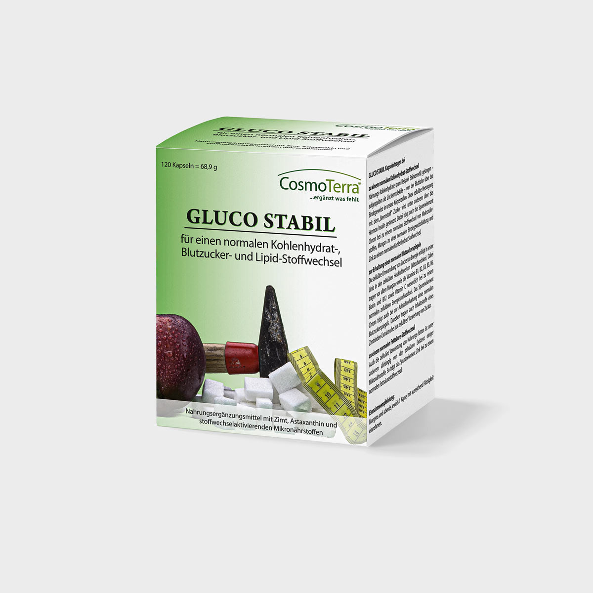 Cosmoterra GLUCO STABIL für Blutzucker & Stoffwechsel (120 Kapseln)