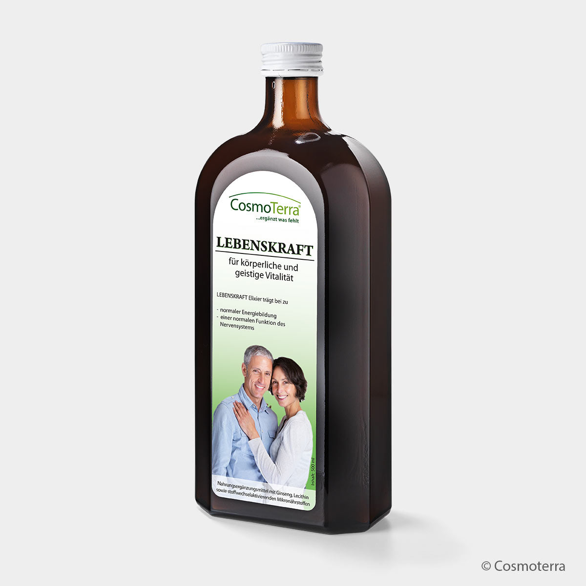 Cosmoterra LEBENSKRAFT Elixier für Energie & Nerven (500 ml Flüssigkeit)