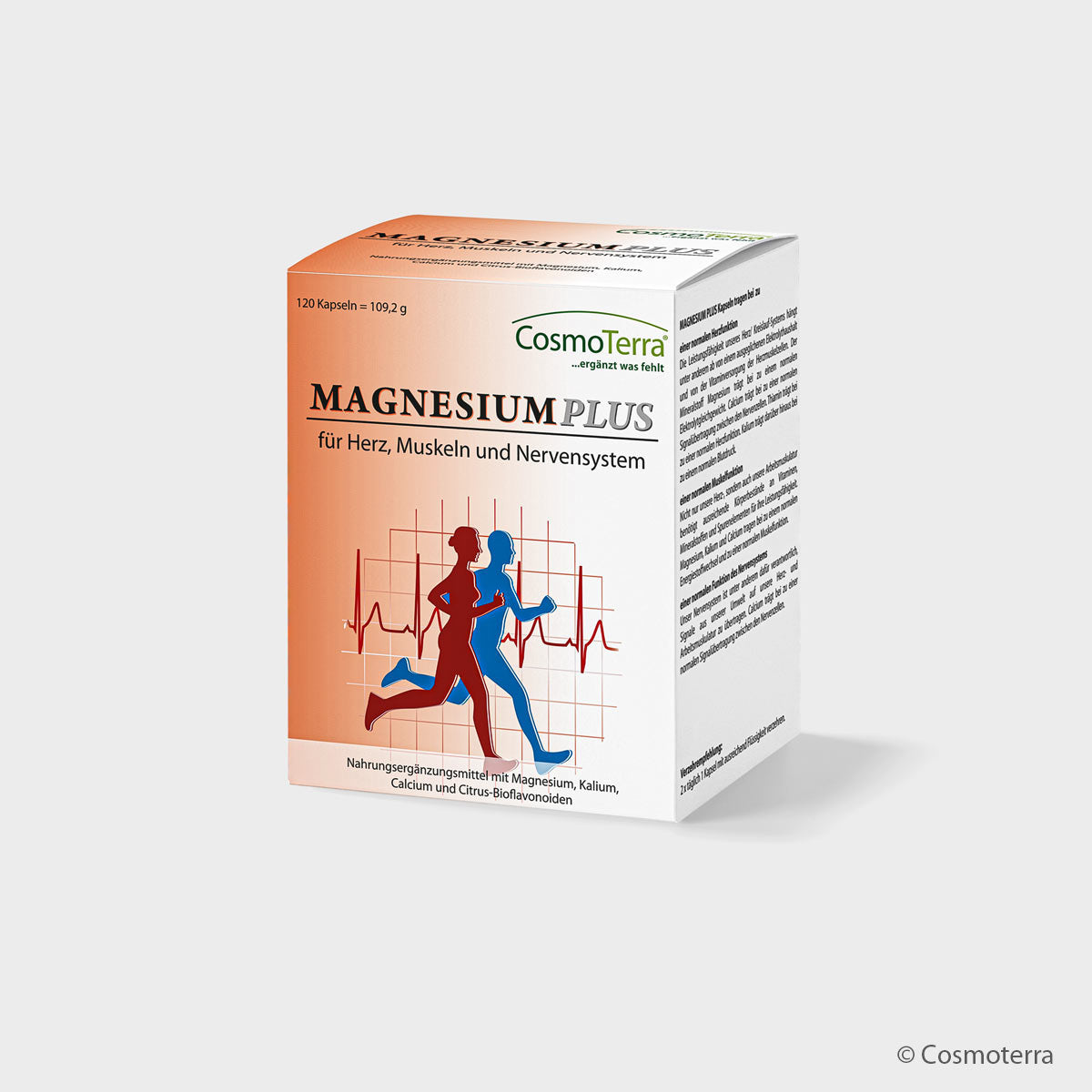 Cosmoterra MAGNESIUM PLUS für Herz, Muskeln & Nerven (120 Kapseln)