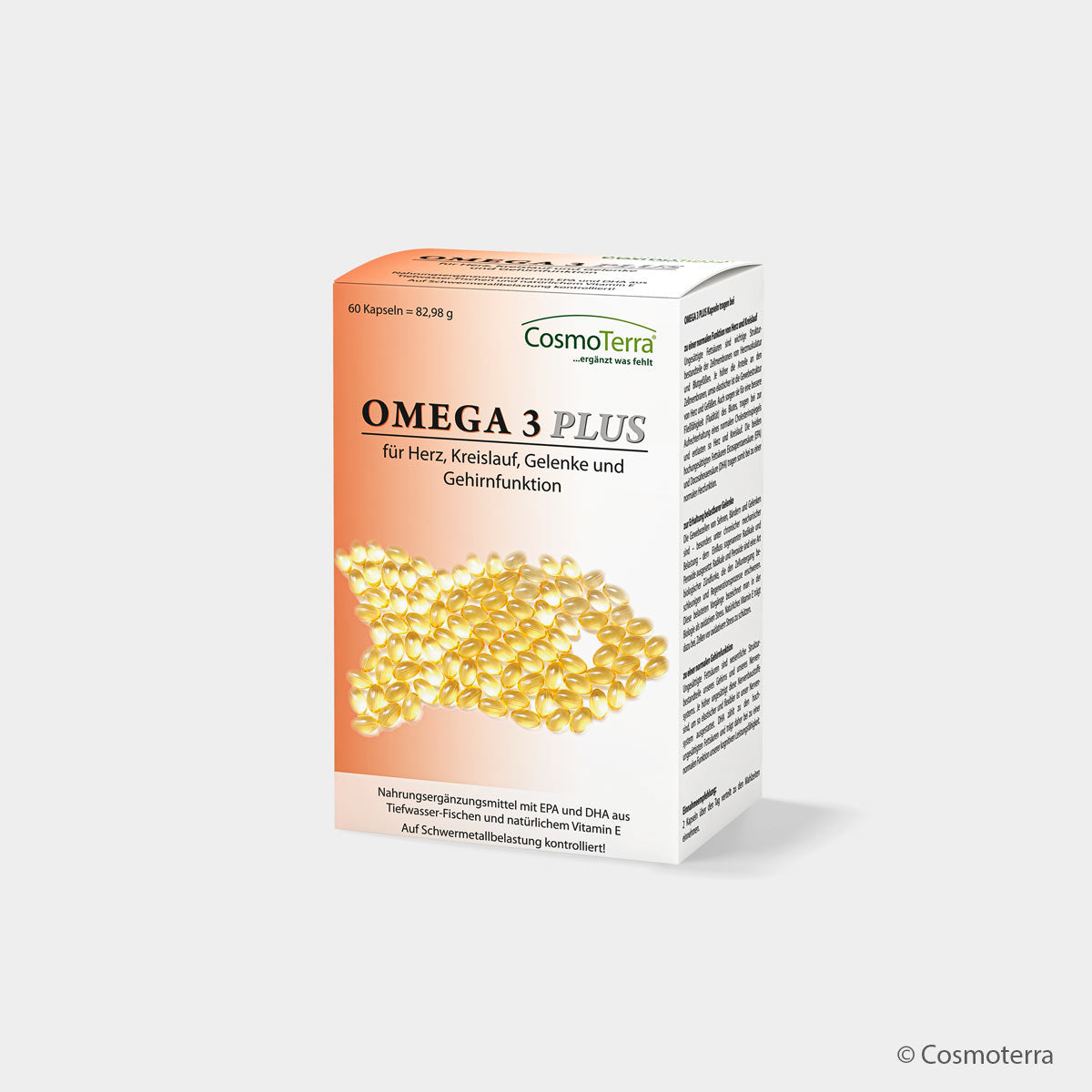 Cosmoterra OMEGA 3 PLUS für Herz, Gehirn & Gelenke (120 Kapseln)
