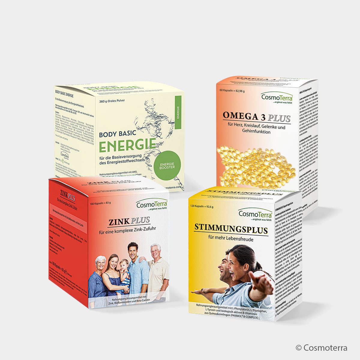 Cosmoterra IMMUNPROGRAMM Set für starke Abwehr & Energie (Pulver & Kapseln)