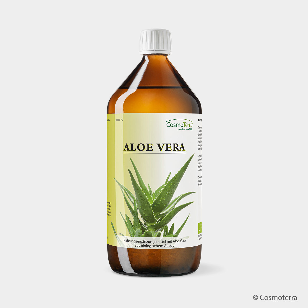 Cosmoterra ALOE VERA Saft Bio – Reiner Frischpflanzensaft 1000ml
