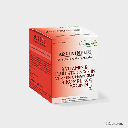 Cosmoterra ARGININ PLUS – Unterstützung für Fertilität, Libido & Hormone