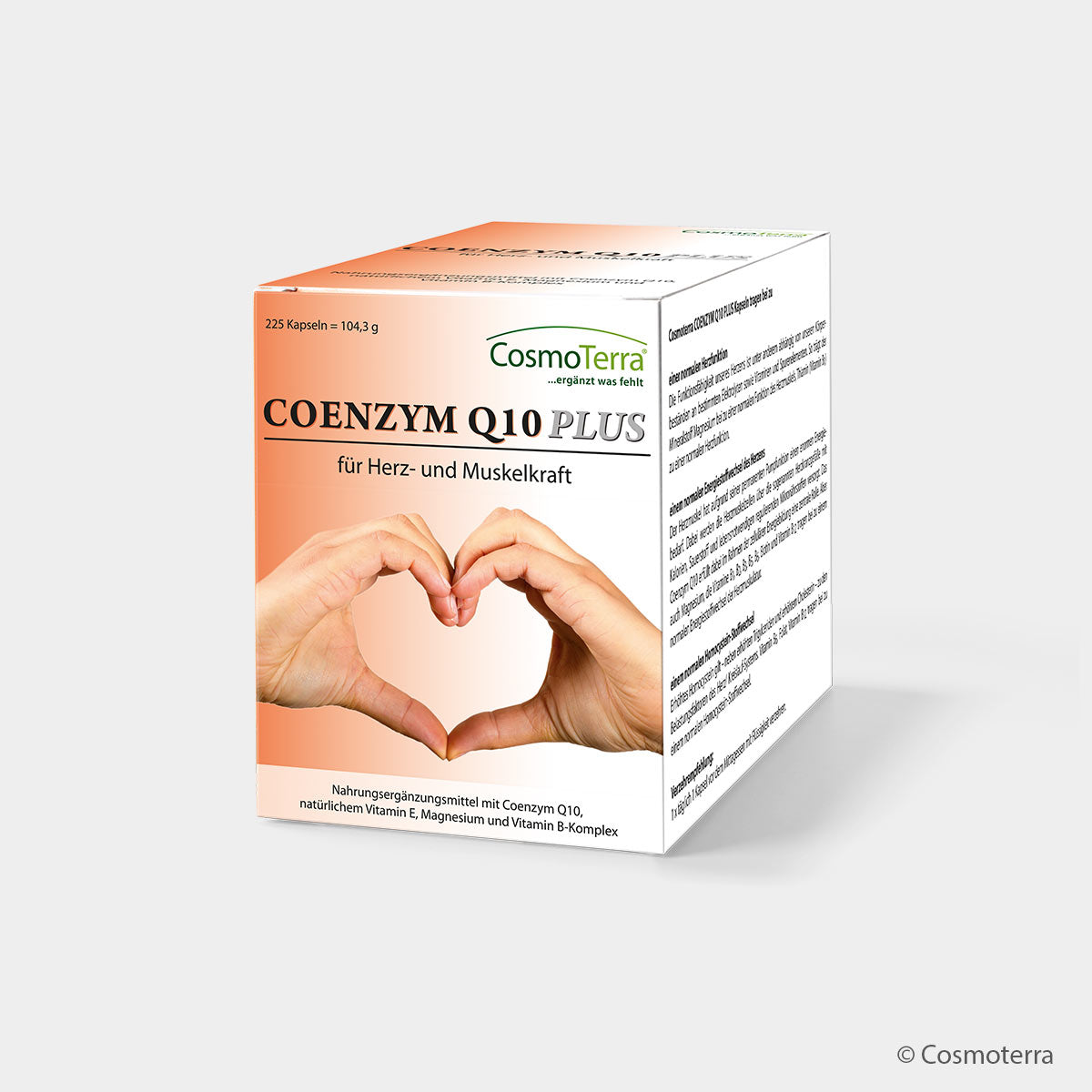 Cosmoterra COENZYM Q10 PLUS Kapseln 225 Stück – Energie & Herzmuskel-Power