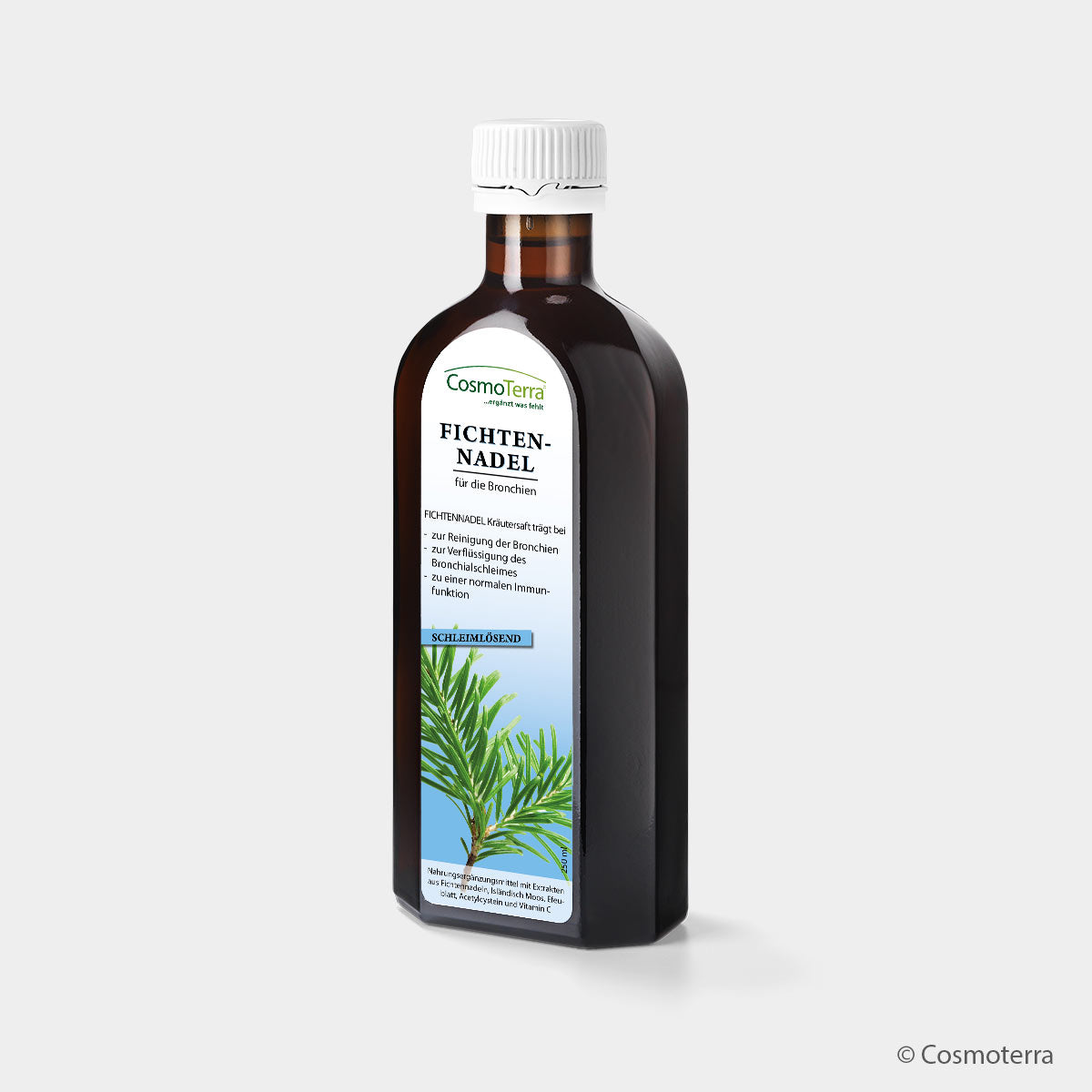 Cosmoterra FICHTENNADEL Kräutersaft für Bronchien & Abwehr (250 ml Saft)
