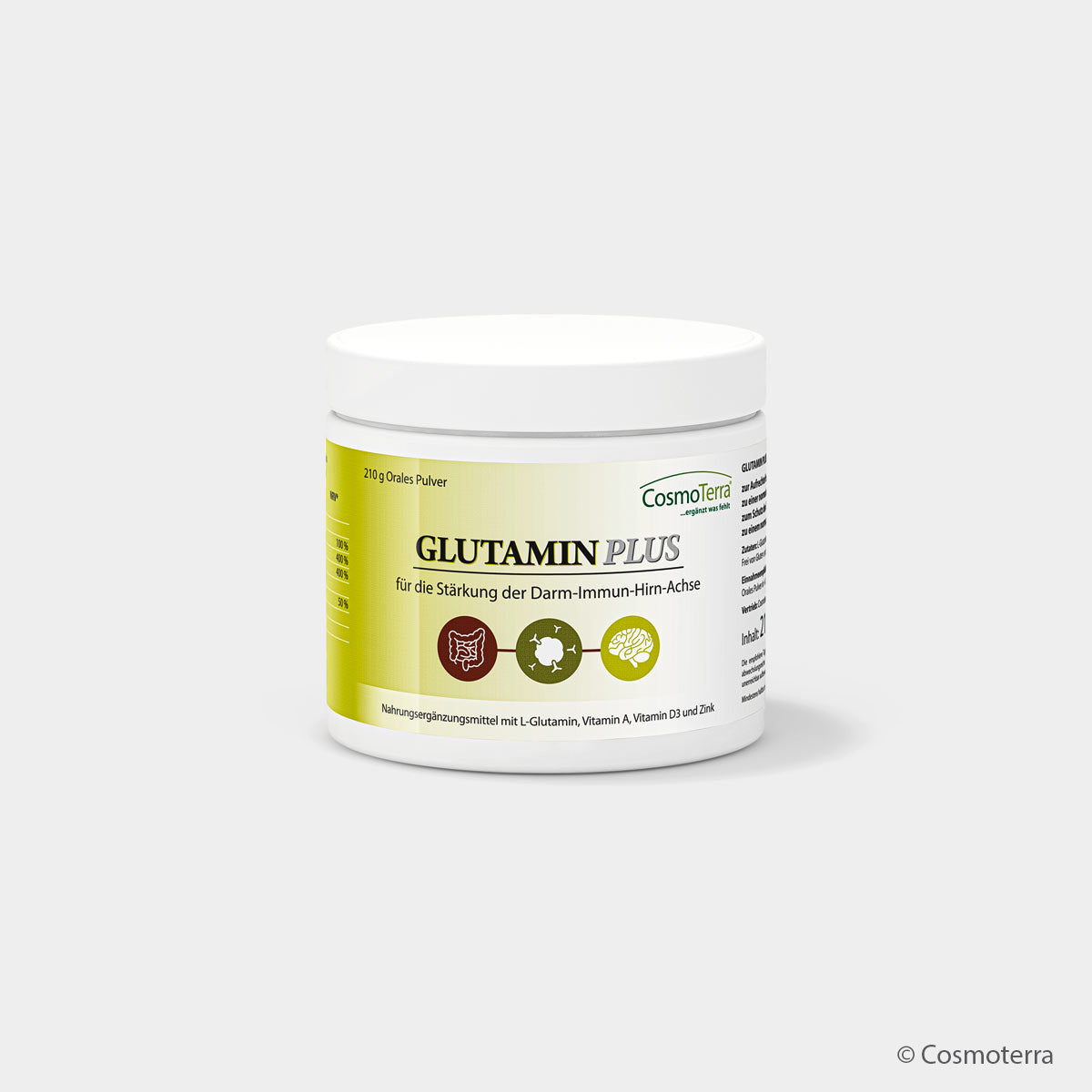 Cosmoterra GLUTAMIN PLUS für Darm-Immun-Achse & Regeneration (210 g Pulver)