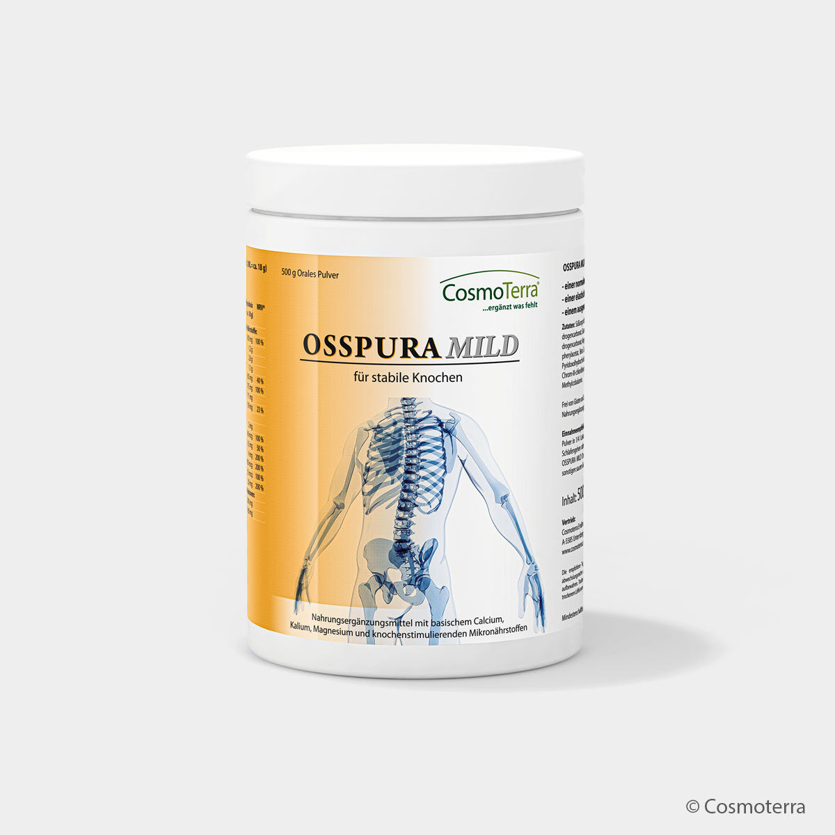 Cosmoterra OSSPURA MILD für Knochen & Säuren-Basen-Balance (500 g Pulver)