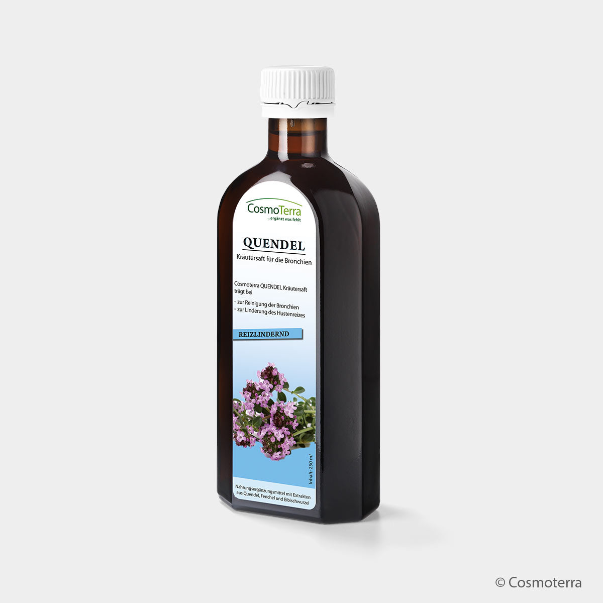 Cosmoterra QUENDEL Kräutersaft – Bronchien & Atemwege (Flüssigkeit, 250 ml / 500 ml)
