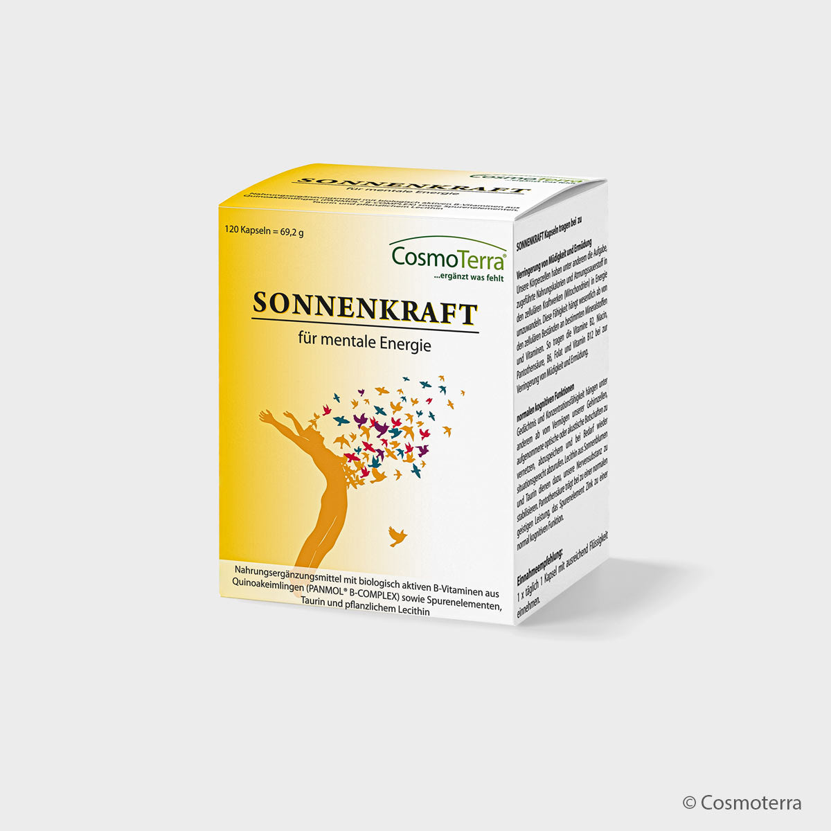 Cosmoterra SONNENKRAFT – Mentale Energie & Fokus (120 Kapseln)